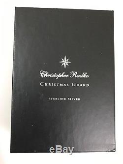 1999 Christopher Radko Sterling Silver Christmas Ornament Christmas Guard
