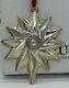 1999 Lunt Sterling Annual Star Christmas Ornament Swirl Pendant Medallion NOS