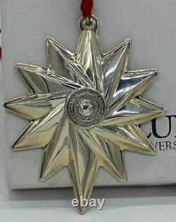 1999 Lunt Sterling Annual Star Christmas Ornament Swirl Pendant Medallion NOS