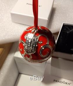 1 Set 6 Authentic Pandora Jewelry Red Christmas Spectacular Rockettes Ornaments