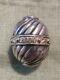 2000 David Yurman Sterling Silver Millennium Egg Ball Christmas Ornament Signed