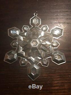 2001 Gorham Sterling Silver Snowflake Christmas Ornament