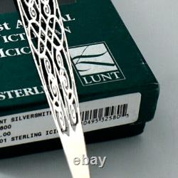 2001 Lunt Sterling Silver Victorian Icicle Christmas Ornament 1st Edition Scarce