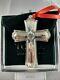 2002 Towle Sterling Christmas Cross Ornament 9th in series New, Mint, withbag, Box