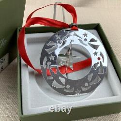 2003 Christofle Silver Plated Christmas Ornament Decoration 3D Star Tree Bauble