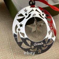 2003 Christofle Silver Plated Christmas Ornament Decoration 3D Star Tree Bauble