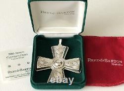 2003 Reed & Barton Sterling Silver Christmas Cross Tree Ornament #33 in Series