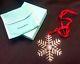 2003 TIFFANY Sterling Silver Snowflake Christmas Ornament with bag and box
