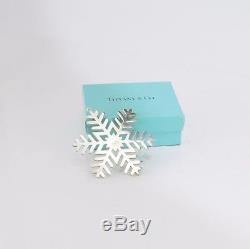 2003 Tiffany & Co. Sterling Silver Snowflake Christmas Ornament