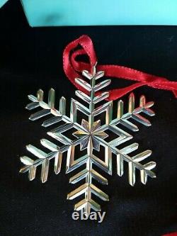 2003 Tiffany Sterling Silver Snowflake Christmas Ornament Rare