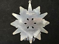 2004 Gorham Sterling Silver Annual Snowflake Ornament, Box & Pouch SHIPS FREE
