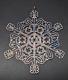 2004 MMA Sterling Silver Snowflake Christmas Ornament