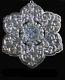 2005 Lenox Snowflake with Crystal Sterling Silver Christmas Ornament