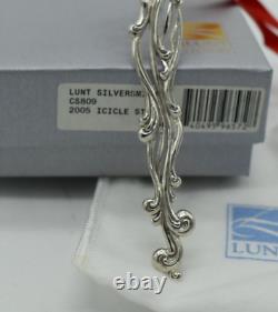 2005 Lunt Sterling Silver VictorIan Icicle Christmas Ornament Scarce NOS Box