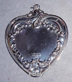2005 Wallace 14th Annual Grande Baroque Sterling Silver Heart Ornament Medallion