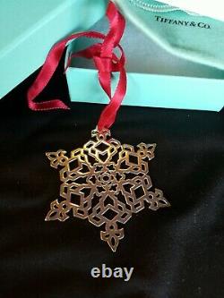 2006 Tiffany Sterling Silver Snowflake Christmas Ornament Rare