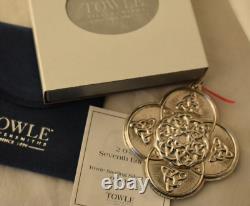 2006 Towle Sterling Silver Annual Celtic Cross Christmas Ornament NOS Boxed