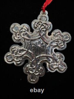 2007 Wallace Grande Baroque Sterling Silver Snowflake Ornament 10th Edition (2)