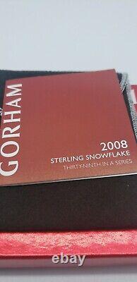 2008 Gorham Sterling Silver Christmas Snowflake Ornament