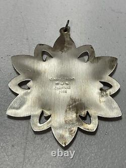 2008 Gorham Sterling Silver Christmas Snowflake Tree Ornament Pouch & Box
