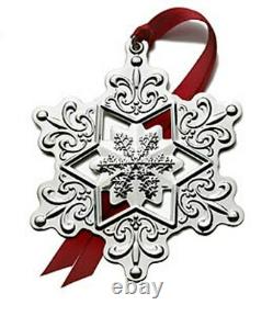 2009 Gorham Sterling Silver 40th Christmas Snowflake Ornament Pendant Medallion