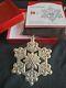 2009 Gorham Sterling Silver Snowflake Christmas Ornament Rare Year