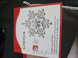 2009 Gorham Sterling Silver Snowflake Christmas Ornament Rare Year