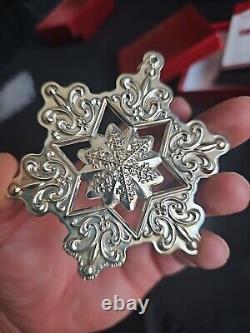 2009 Gorham Sterling Silver Snowflake Christmas Ornament Rare Year