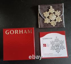 2009 Gorham Sterling Snowflake Christmas Ornament