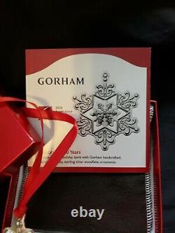 2009 Gorham sterling Silver Snowflake Christmas Ornament