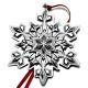 2010 Gorham Snowflake Sterling Christmas Ornament 41st Edition