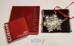 2010 Gorham Sterling Silver Collectible Snowflake Christmas Ornament