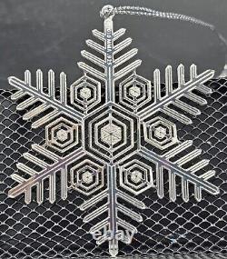 2010 MMA Sterling Silver Snowflake Christmas Ornament