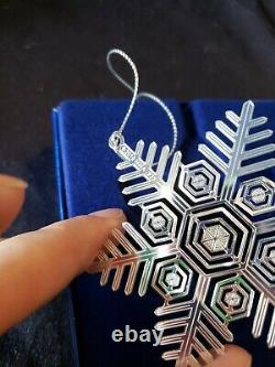 2010 Mma Sterling Silver Snowflake Christmas Ornament