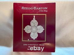 2010 Reed & Barton Sterling Christmas Cross Ornament 40th Edition