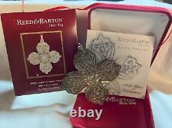 2010 Reed & Barton Sterling Christmas Cross Ornament 40th Edition