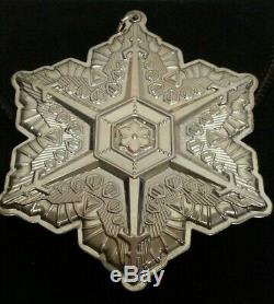 2011 Gorham Sterling Silver Christmas Snowflake / Ornament Original As Issued