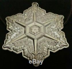 2011 Gorham Sterling Silver Christmas Snowflake / Ornament Original As Issued