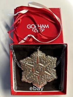 2011 Gorham Sterling Silver Snowflake Ornament, 42nd Annual Edition