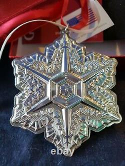 2011 Gorham sterling Silver Snowflake Christmas Ornament