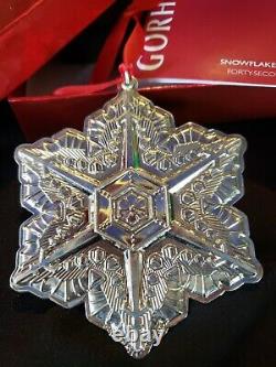 2011 Gorham sterling Silver Snowflake Christmas Ornament