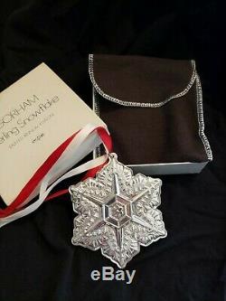 2011 Gorham sterling Silver Snowflake Christmas Ornament only one on ebay