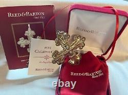 2011 Reed & Barton Sterling Christmas Cross Ornament 41st Edition