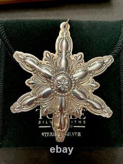 2011 Towle Old Master 22nd Annual Sterling Silver Snowflake Christmas Ornament
