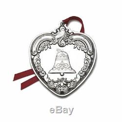 2011 Wallace 20th Annual Grande Baroque Sterling Silver Heart Ornament Medallion