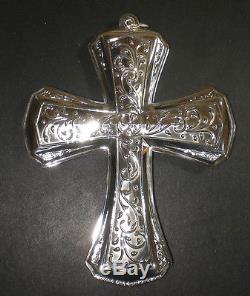 2012 Towle Silver Cross Sterling Christmas Ornament 20th Edition