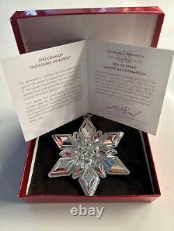 2013 Gorham STERLING Silver 44th Annual Edition Snowflake Ornament RARE Year