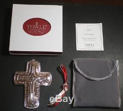 2013 Towle Silver Cross Sterling Christmas Ornament 21st Edition