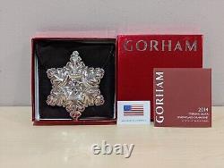 2014 Gorham STERLING Silver 45th Anniversary Edition Snowflake Ornament RARE