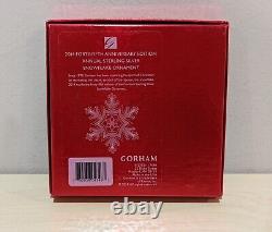 2014 Gorham STERLING Silver 45th Anniversary Edition Snowflake Ornament RARE